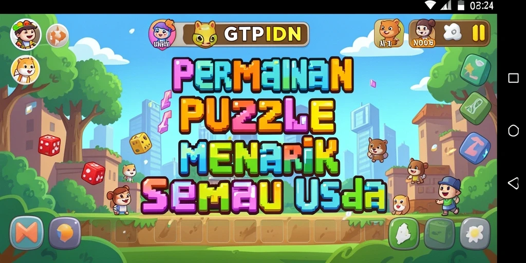 Tangkapan layar GTPIDN menampilkan gameplay Puzzle yang menarik.
