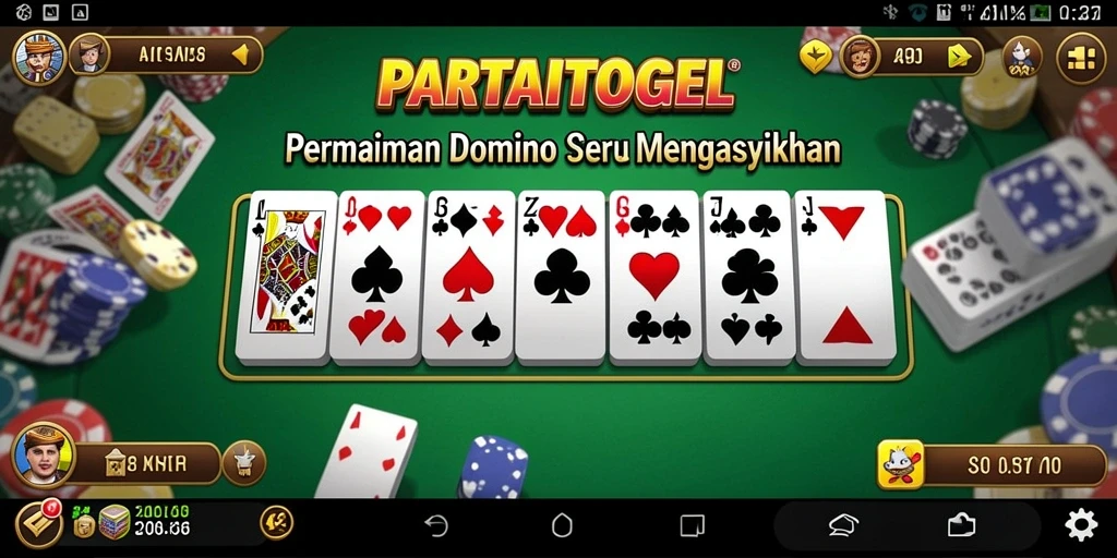 Tampilan gameplay seru dari PARTAITOGEL yang menampilkan aksi domino.