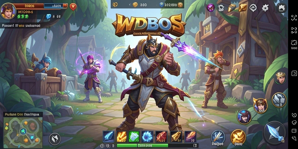 Tampilan gameplay seru dari WDBOS yang menunjukkan pertarungan epik.